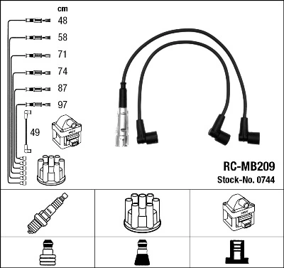 Ignition Cable Kit 0744