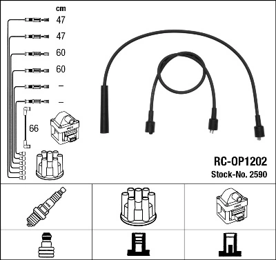 NGK 2590 Ignition Cable Kit