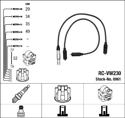 Ignition Cable Kit 0961