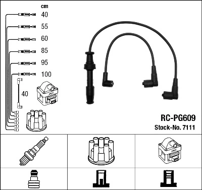 NGK 7111 Ignition Cable Kit