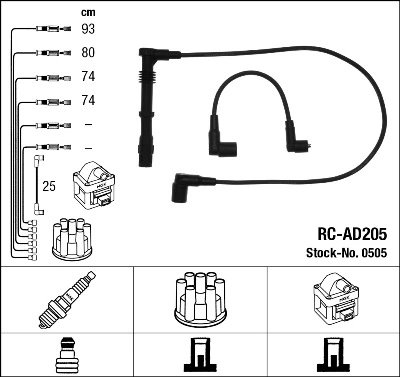 NGK 0505 Ignition Cable Kit
