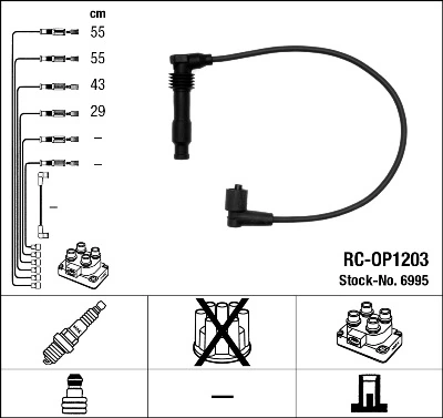NGK 6995 Ignition Cable Kit