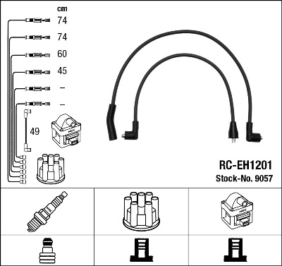 NGK 9057 Ignition Cable Kit