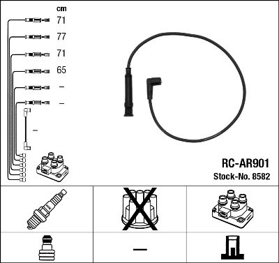 NGK 8582 Ignition Cable Kit