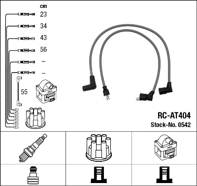 NGK 0542 Ignition Cable Kit