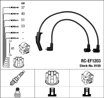 NGK 9169 Ignition Cable Kit