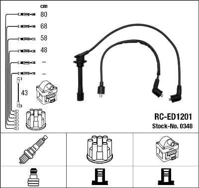 NGK 0348 Ignition Cable Kit