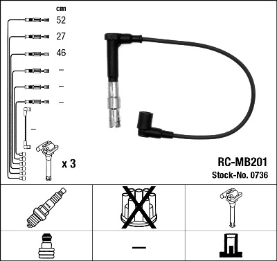 Ignition Cable Kit 0736