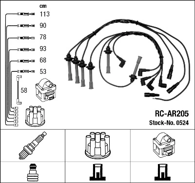 Ignition Cable Kit 0524