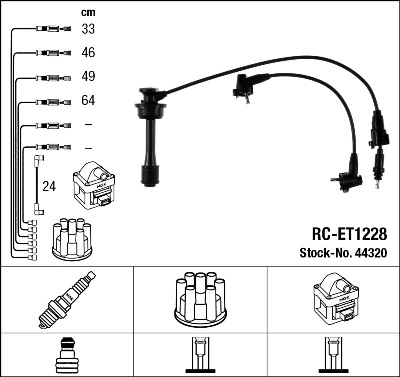 NGK 44320 Ignition Cable Kit