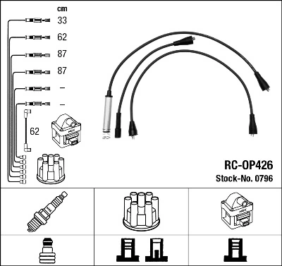 Ignition Cable Kit 0796