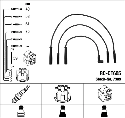 NGK 7389 Ignition Cable Kit