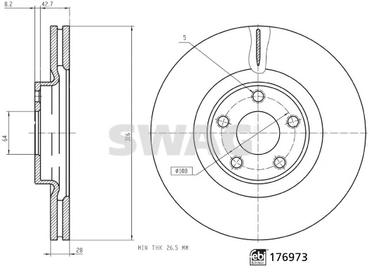 Brake Disc 33 10 7343