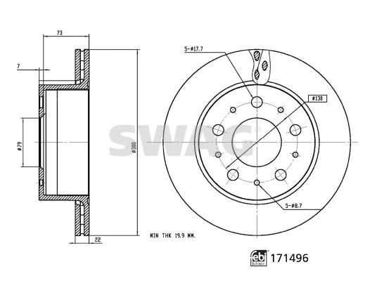 Brake Disc 33 10 0926