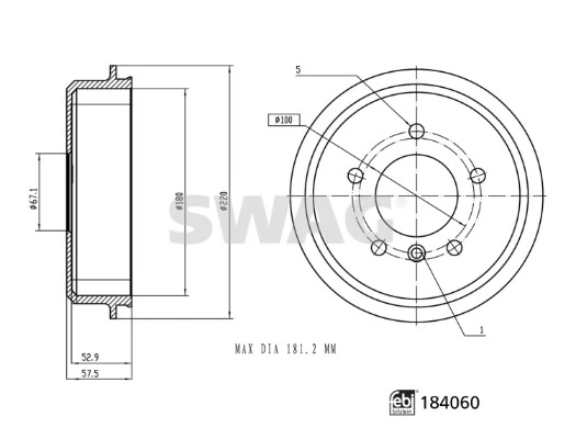 Brake Drum 33 10 9266