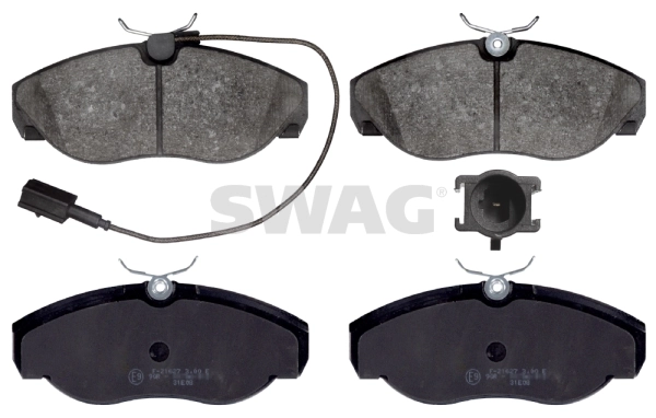 Brake Pad Set, disc brake 70 91 6391