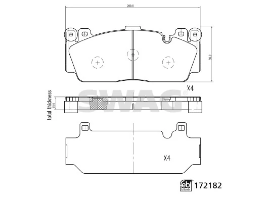 Brake Pad Set, disc brake 33 10 5497