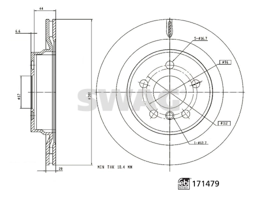 Brake Disc 33 10 0918