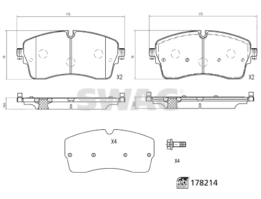 Brake Pad Set, disc brake 33 10 4431