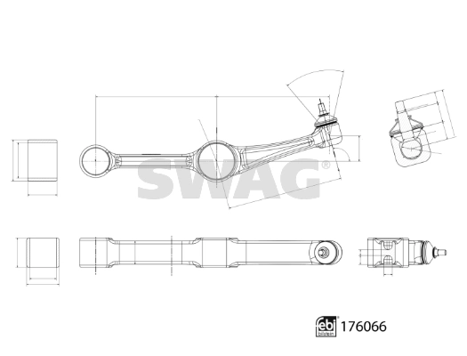 Control/Trailing Arm, wheel suspension 33 10 3282