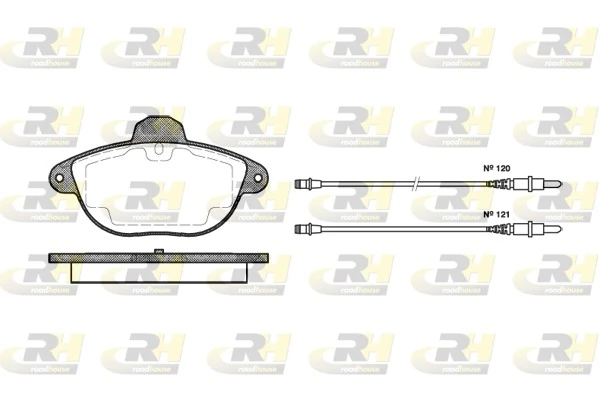 Brake Pad Set, disc brake 2608.04