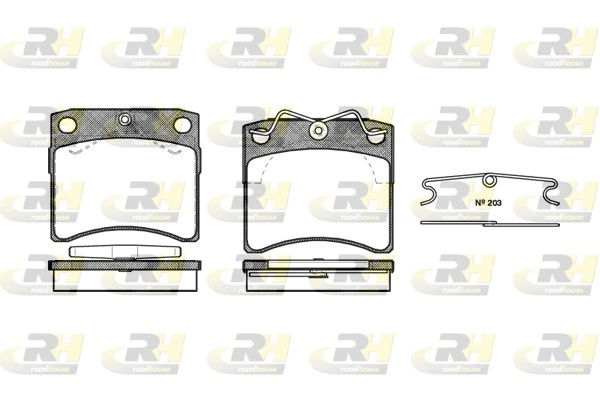 Brake Pad Set, disc brake 2385.10