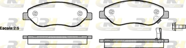 Brake Pad Set, disc brake 21276.01