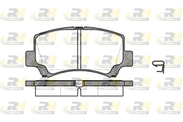 Brake Pad Set, disc brake 2710.02