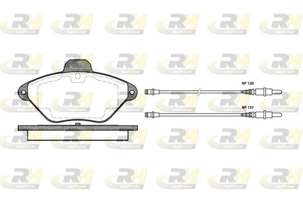 Brake Pad Set, disc brake 2439.04