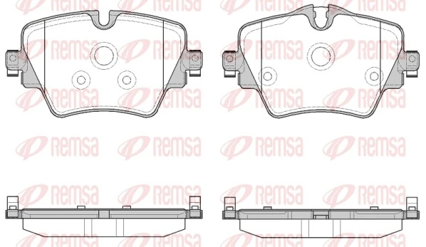 Brake Pad Set, disc brake 1625.08