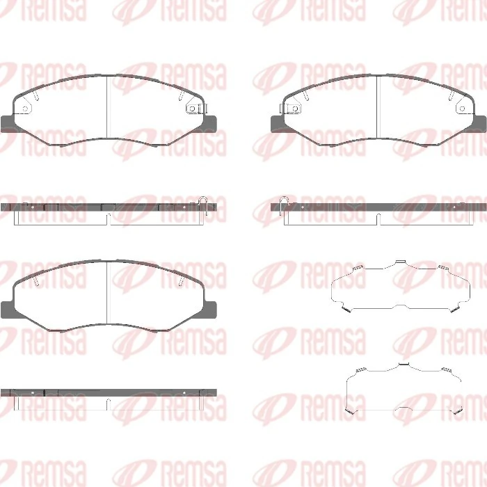Brake Pad Set, disc brake 1977.02