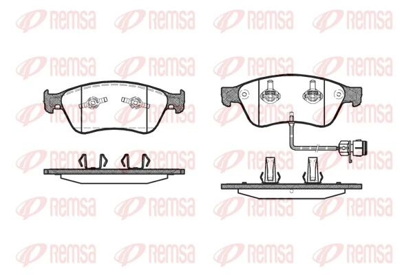 Brake Pad Set, disc brake 1056.12