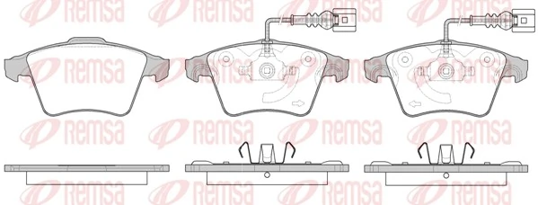 Brake Pad Set, disc brake 1045.22
