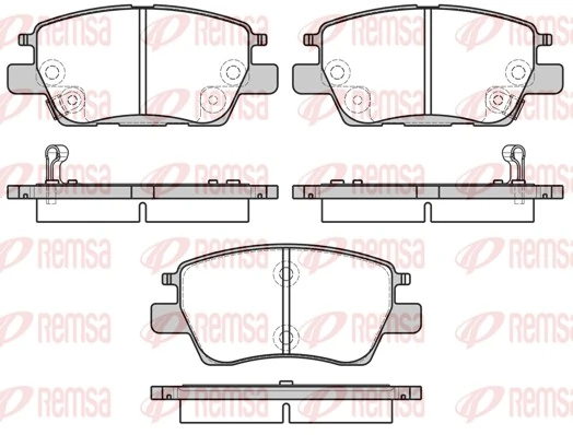 Brake Pad Set, disc brake 1630.12