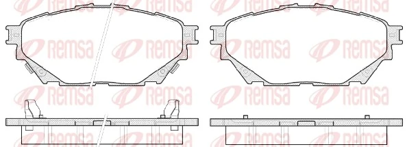 Brake Pad Set, disc brake 1544.04