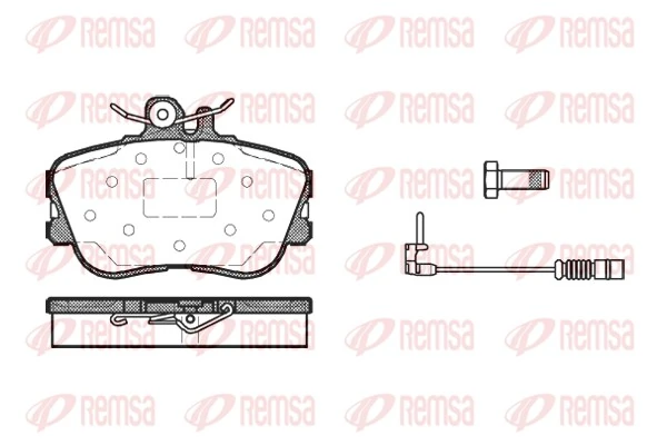 Brake Pad Set, disc brake 0445.02
