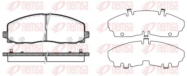 Brake Pad Set, disc brake 1484.04