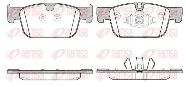 Brake Pad Set, disc brake 1692.10