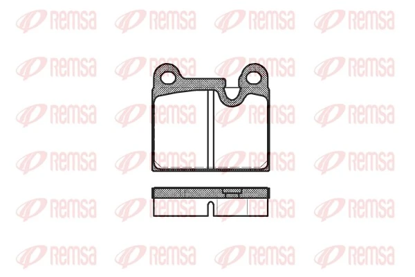 Brake Pad Set, disc brake 0006.80