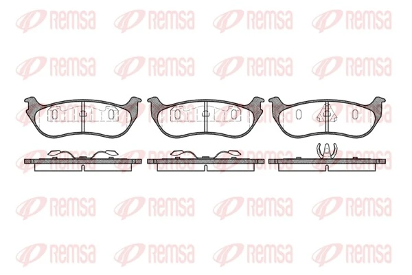 Brake Pad Set, disc brake 0628.75