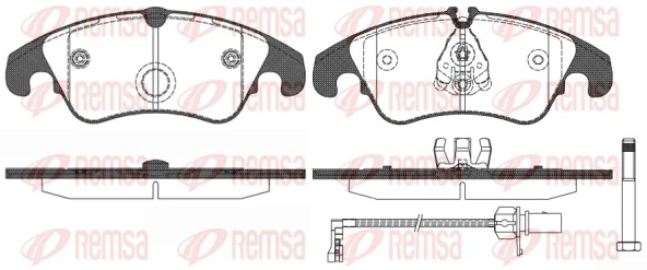 Brake Pad Set, disc brake 1304.31