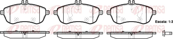 Brake Pad Set, disc brake 1301.00
