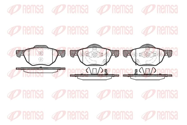 Brake Pad Set, disc brake 1068.02
