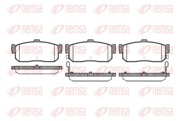 REMSA Brake Pad Set, disc brake 0366.22