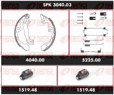 Brake Kit, drum brake Super Precision Kit SPK 3040.03