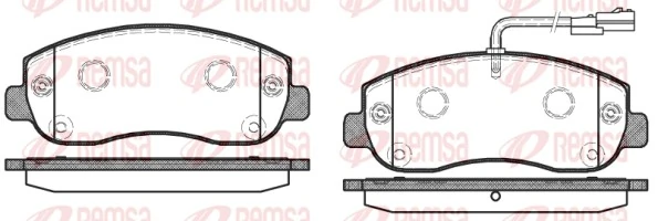 Brake Pad Set, disc brake 1449.01