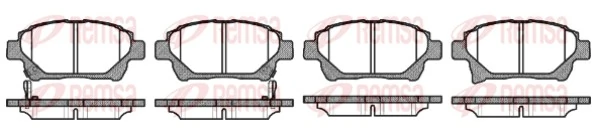 Brake Pad Set, disc brake 0971.12