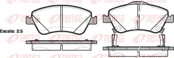Brake Pad Set, disc brake 1310.02