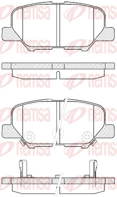 Brake Pad Set, disc brake 1536.02