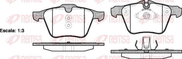 Brake Pad Set, disc brake 1217.00
